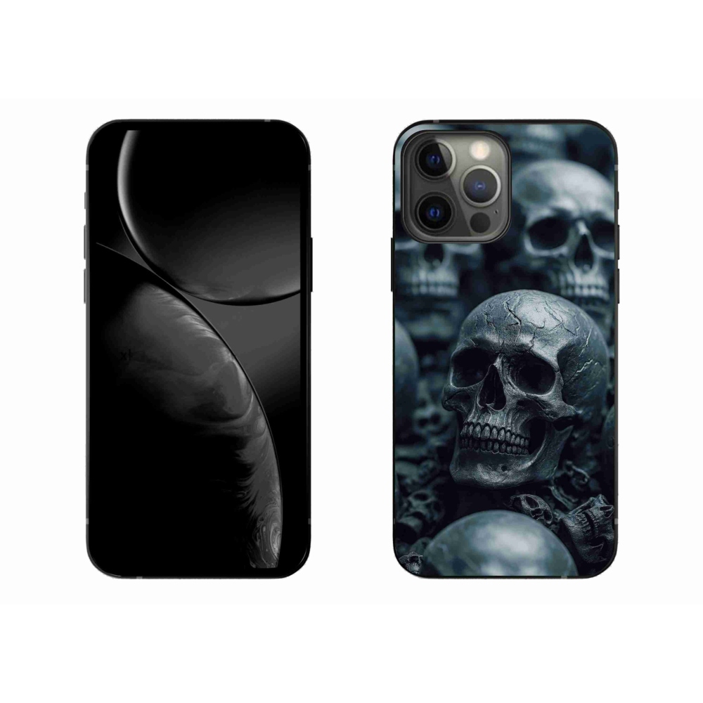 Gelový kryt mmCase na iPhone 13 Pro Max - lebka 2