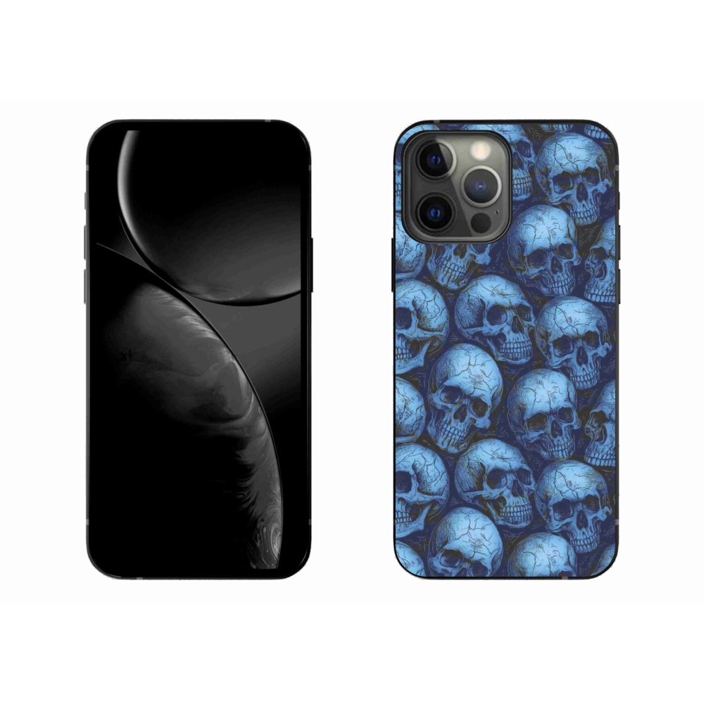 Gelový kryt mmCase na iPhone 13 Pro Max - lebky