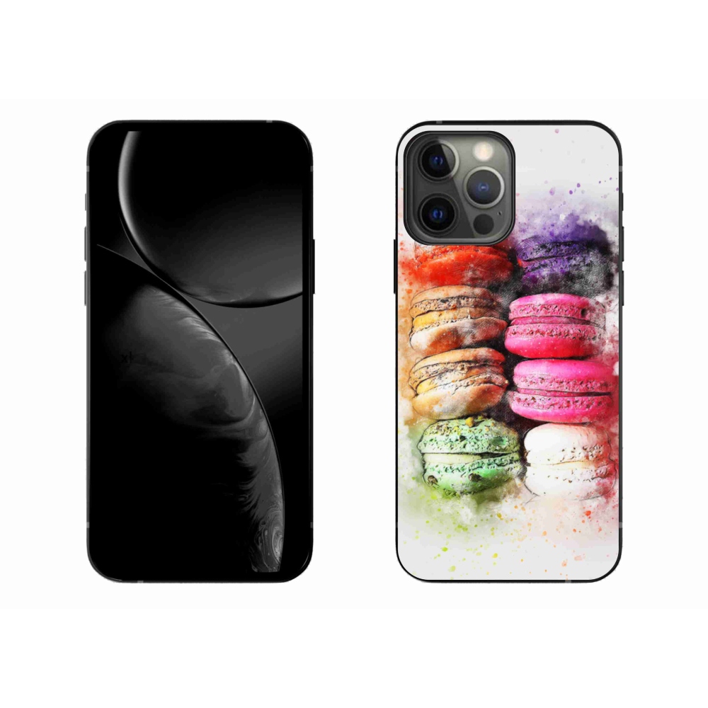 Gelový kryt mmCase na iPhone 13 Pro Max - makrónky