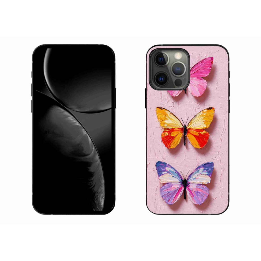 Gelový kryt mmCase na iPhone 13 Pro Max - motýlí trojice