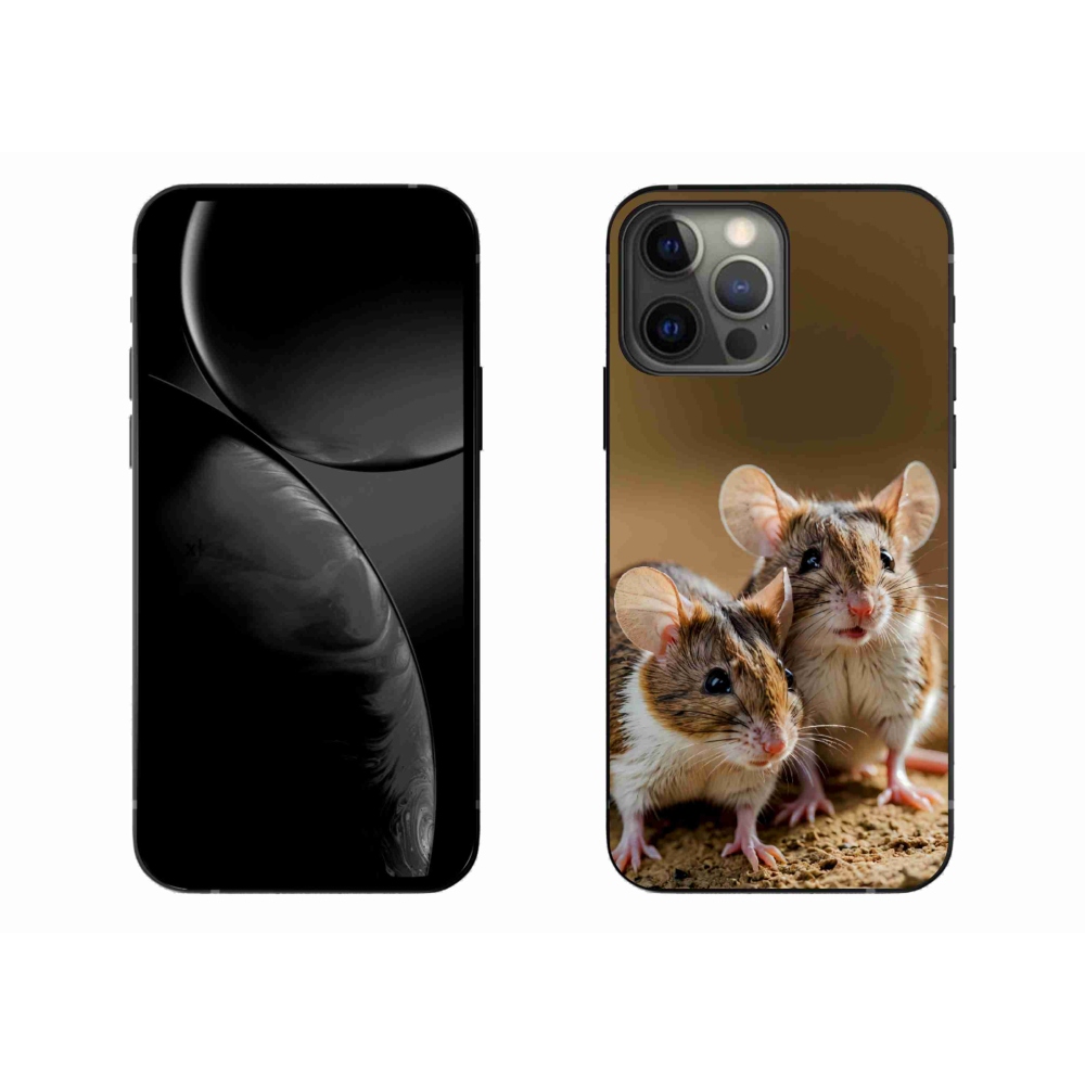 Gelový kryt mmCase na iPhone 13 Pro Max - myší duo