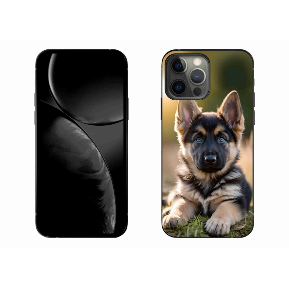 Gelový kryt mmCase na iPhone 13 Pro Max - německý ovčák v přírodě