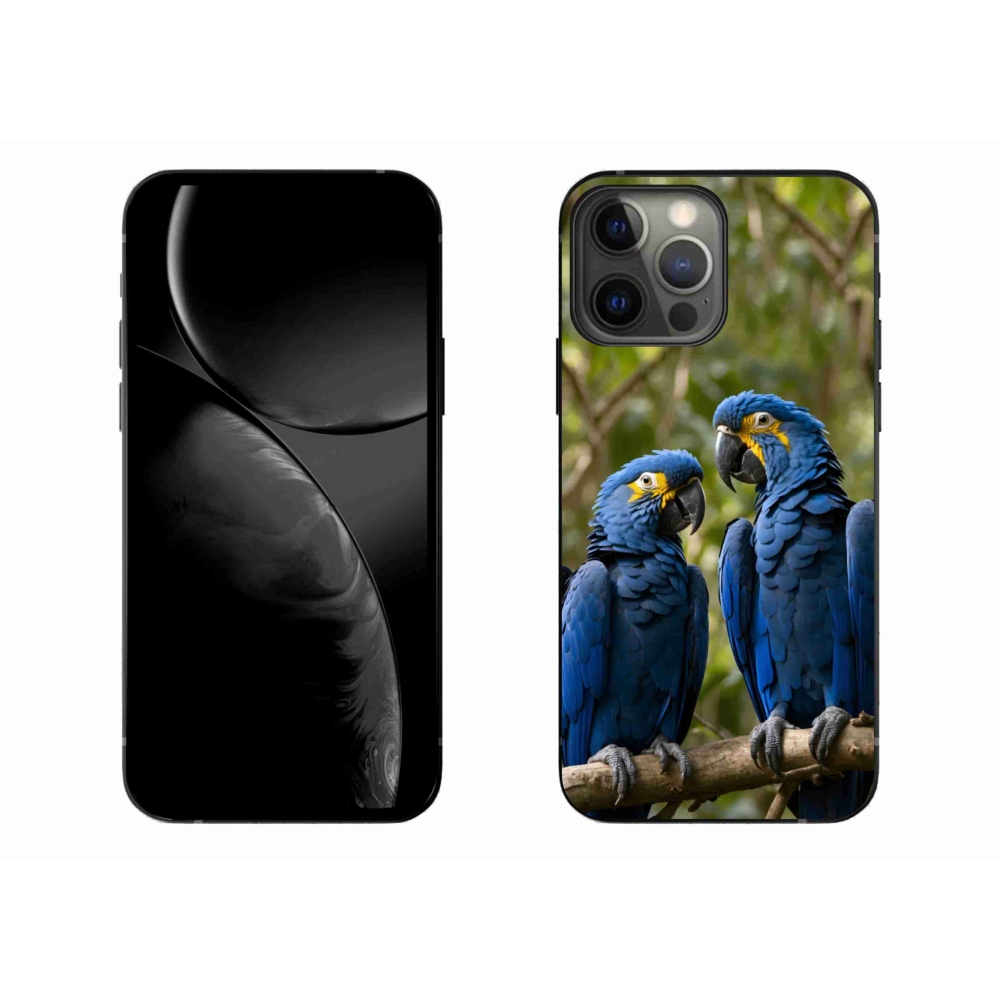 Gelový kryt mmCase na iPhone 13 Pro Max - papouščí duo