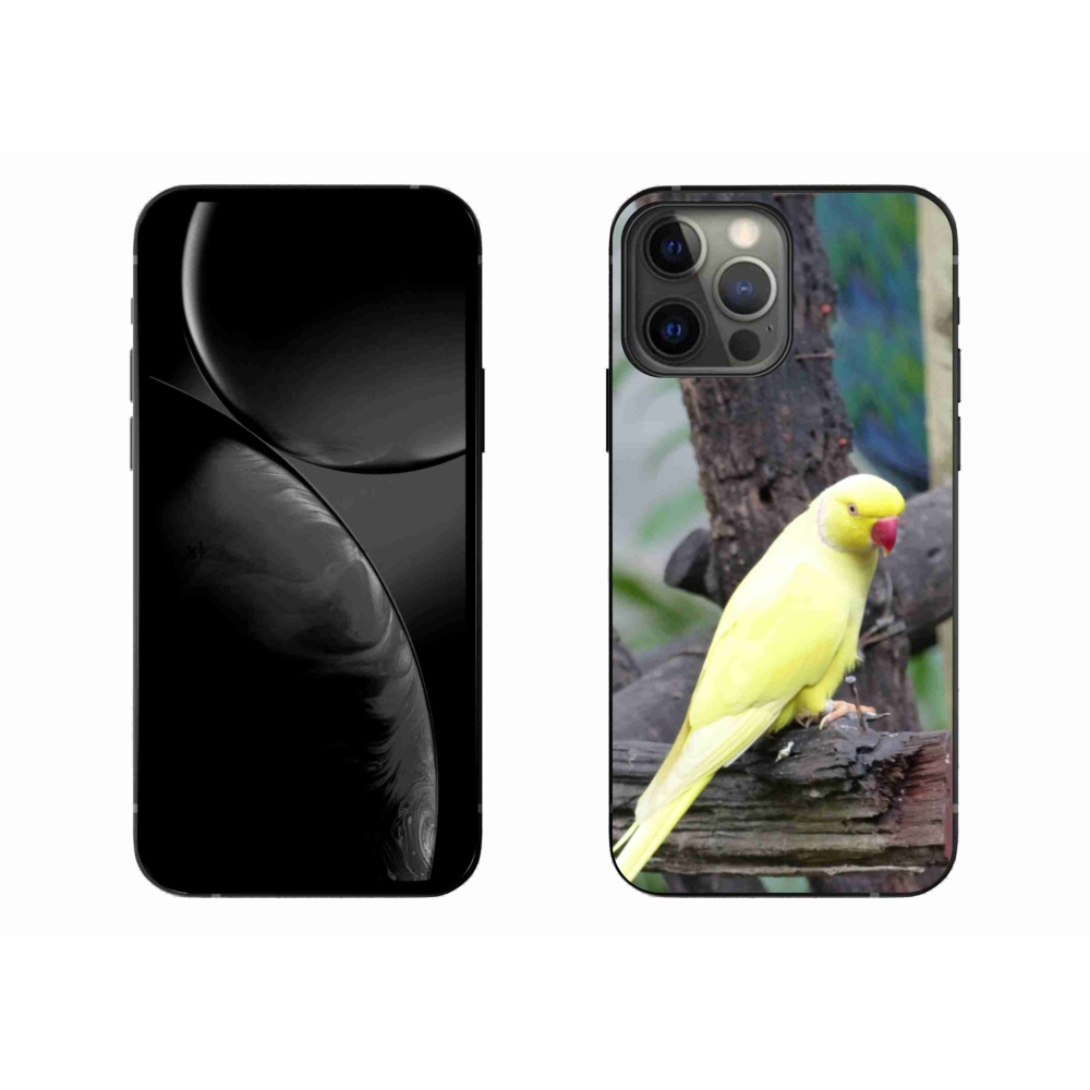 Gelový kryt mmCase na iPhone 13 Pro Max - papoušek alexandr žlutý