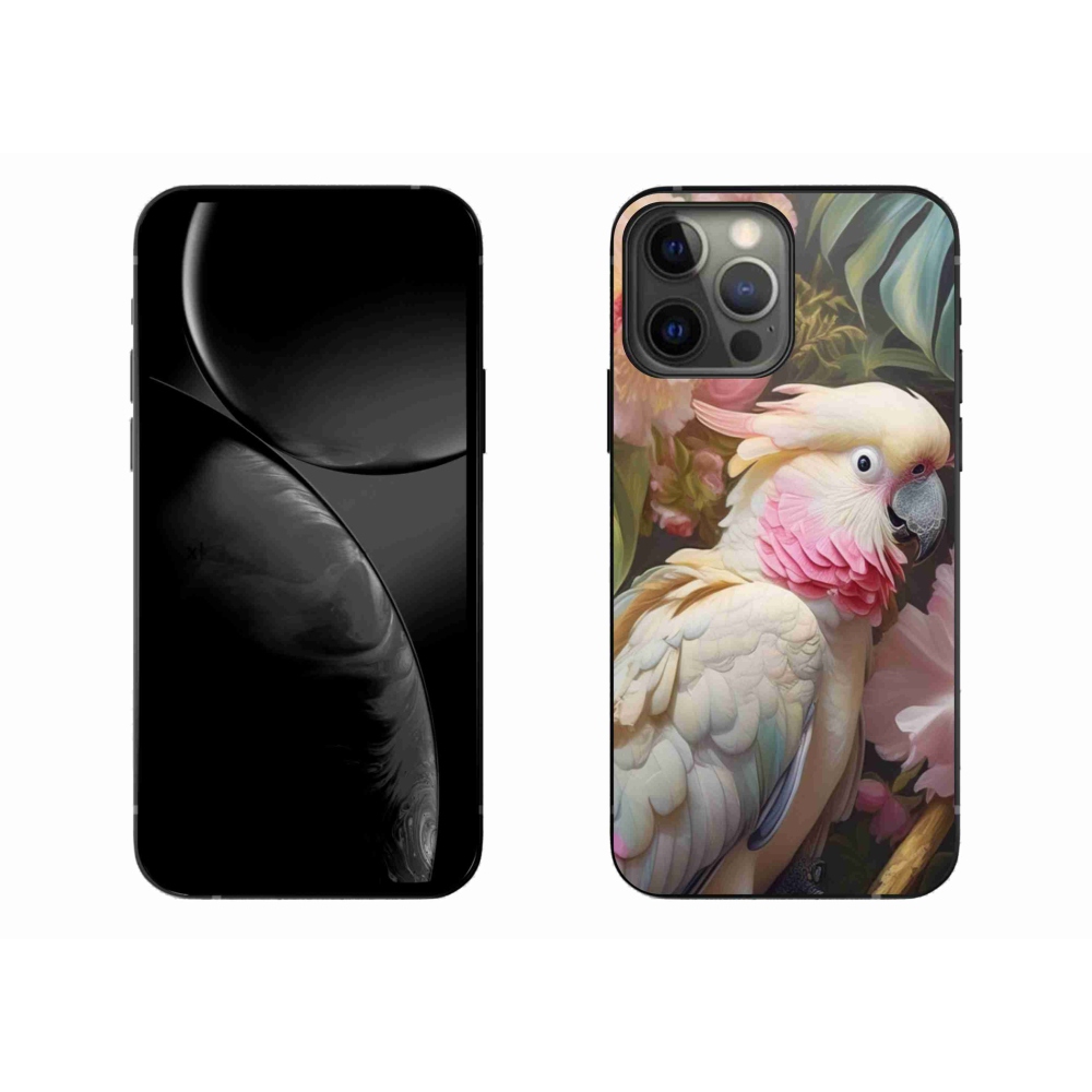 Gelový kryt mmCase na iPhone 13 Pro Max - papoušek kakadu růžový 2