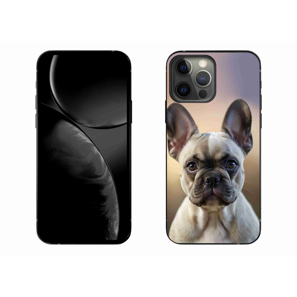 Gelový kryt mmCase na iPhone 13 Pro Max - roztomilý francouzský buldoček