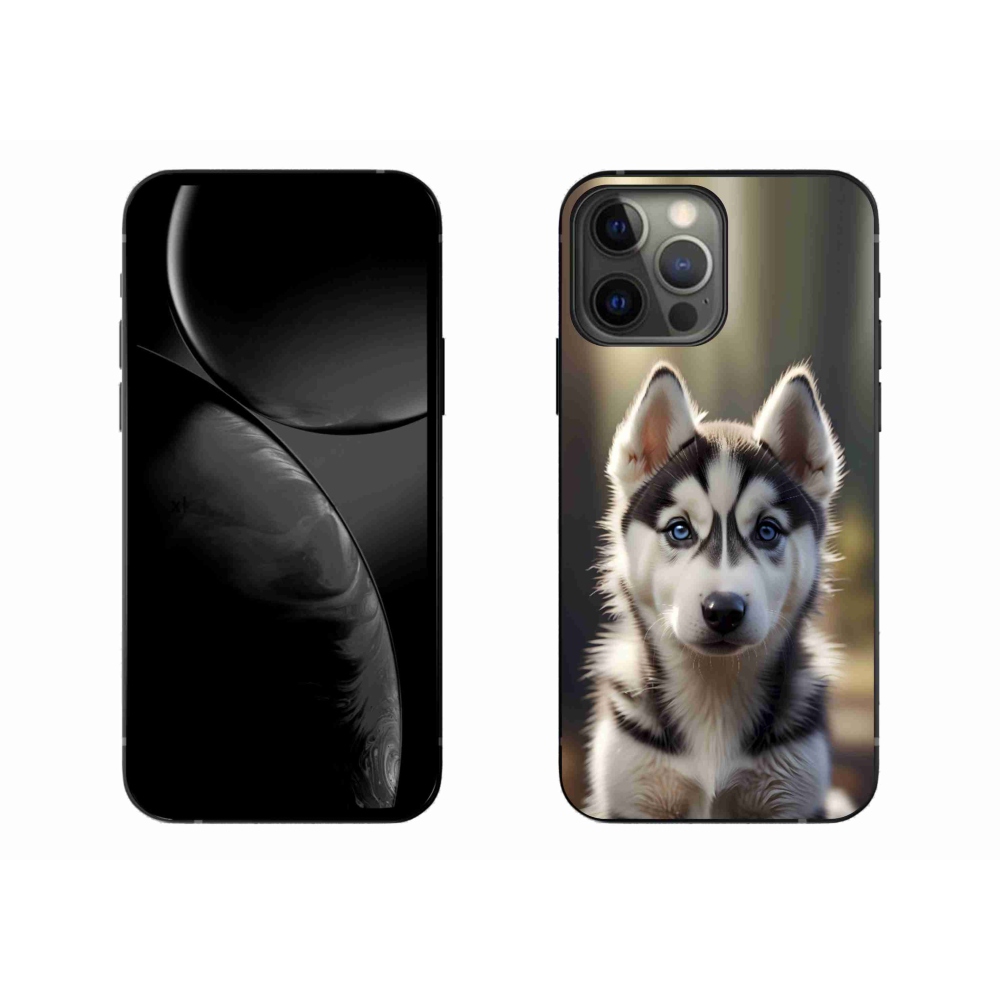 Gelový kryt mmCase na iPhone 13 Pro Max - roztomilý sibiřský husky