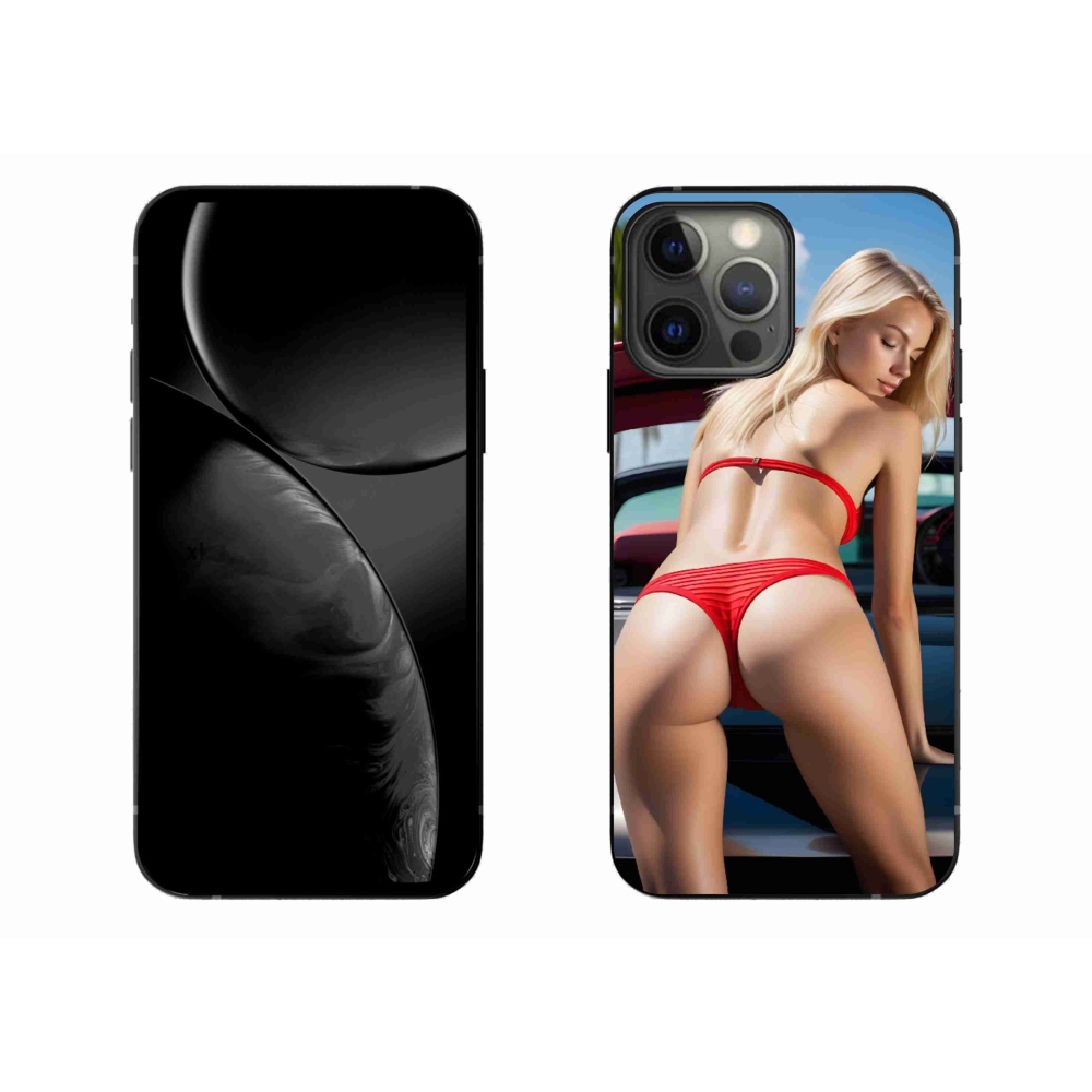 Gelový kryt mmCase na iPhone 13 Pro Max - sexy žena 2