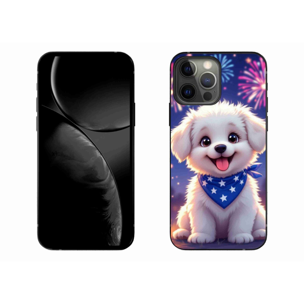Gelový kryt mmCase na iPhone 13 Pro Max - slavnostní štěně