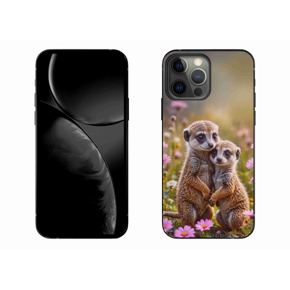 Gelový kryt mmCase na iPhone 13 Pro Max - surikatí duo