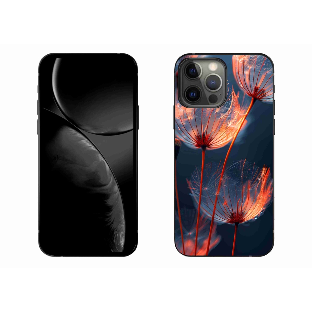 Gelový kryt mmCase na iPhone 13 Pro Max - světélkující chmýří