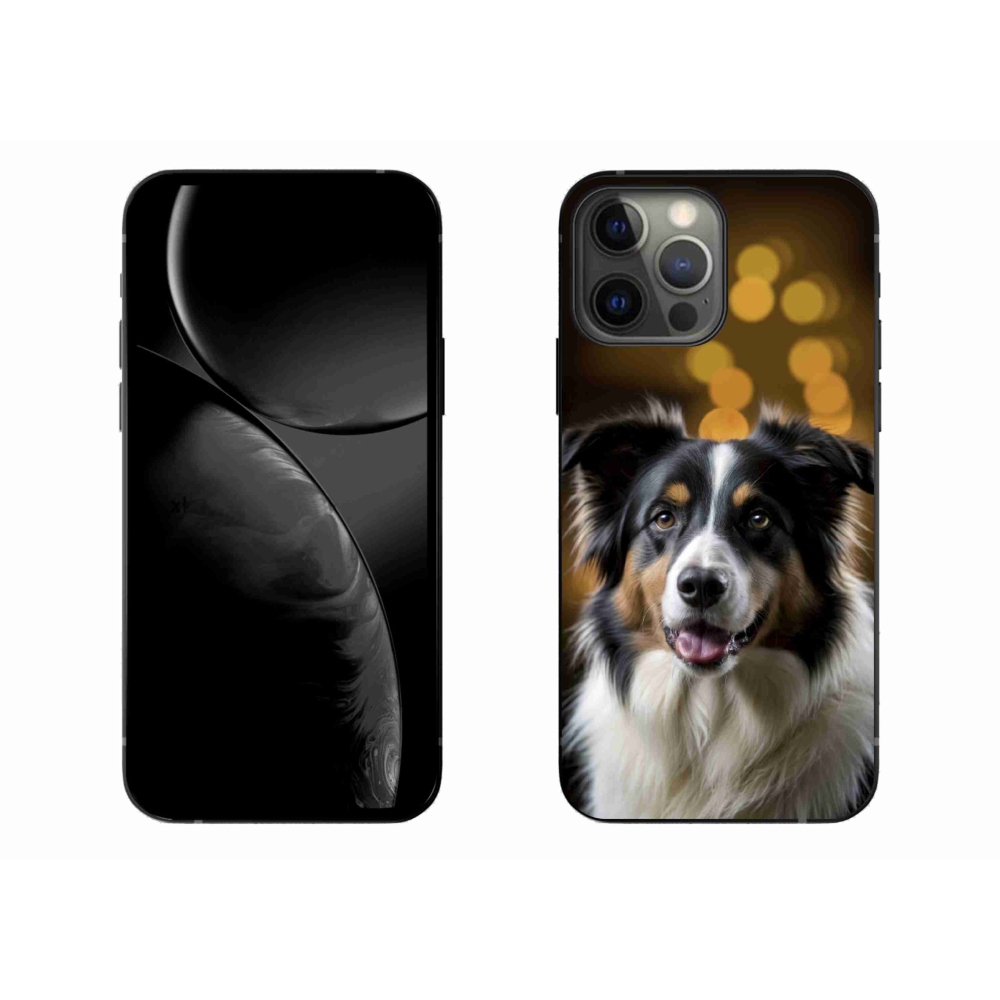 Gelový kryt mmCase na iPhone 13 Pro Max - usměvavý australský ovčák