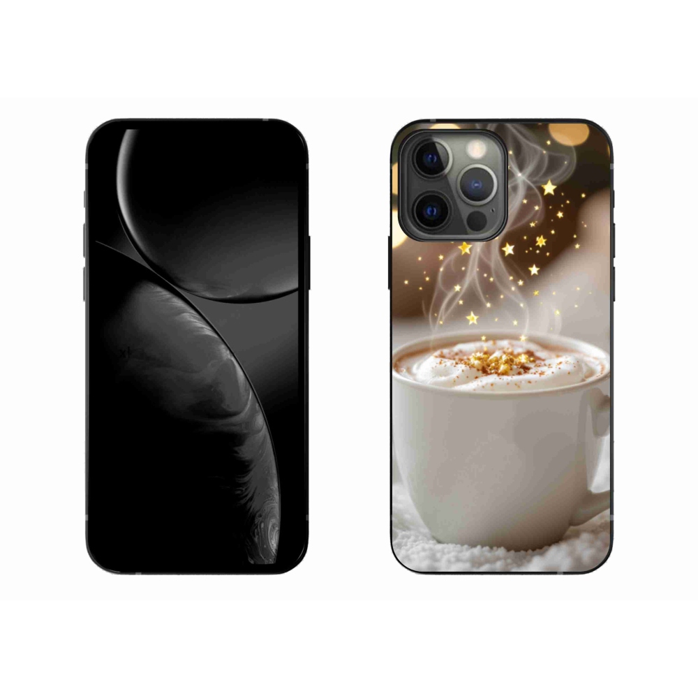 Gelový kryt mmCase na iPhone 13 Pro Max - vánoční horký nápoj