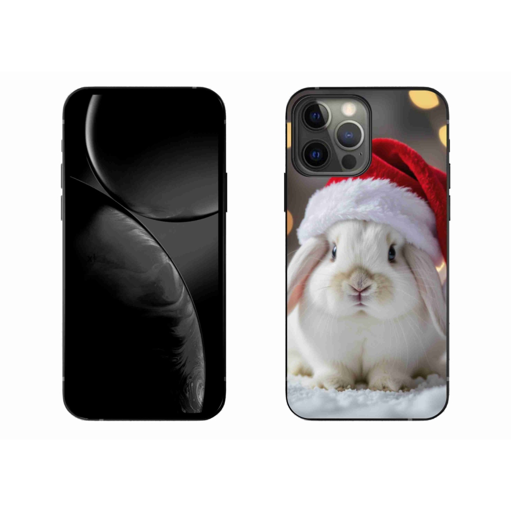 Gelový kryt mmCase na iPhone 13 Pro Max - vánoční králík