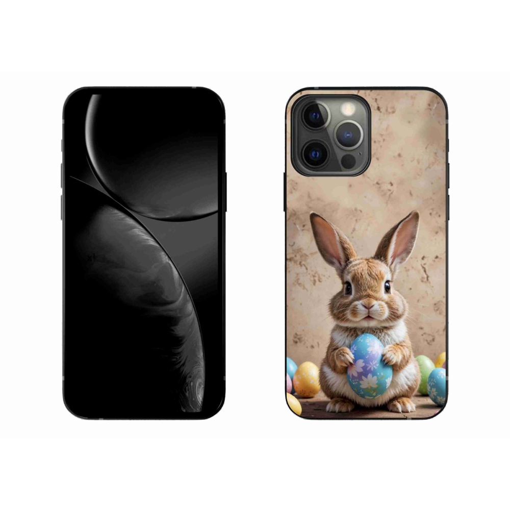 Gelový kryt mmCase na iPhone 13 Pro Max - velikonoční králíček