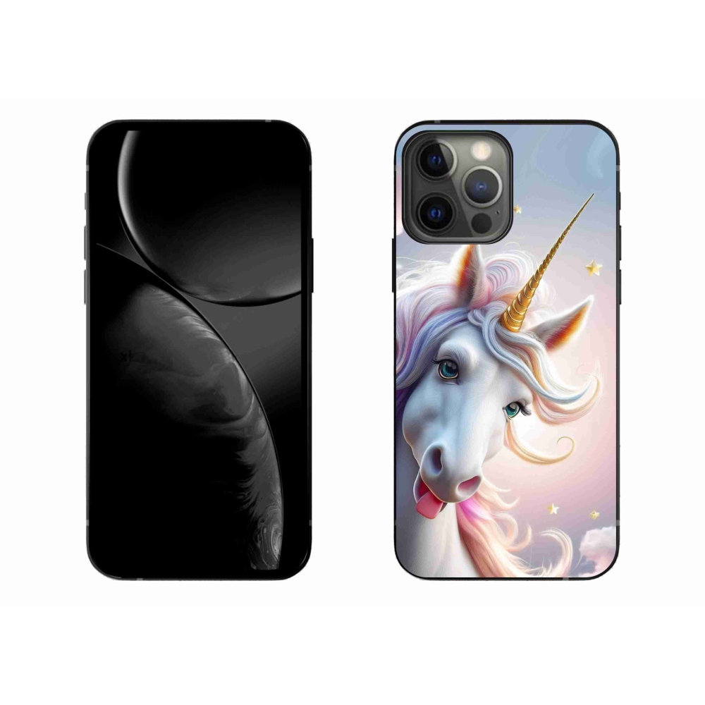 Gelový kryt mmCase na iPhone 13 Pro Max - veselý jednorožec