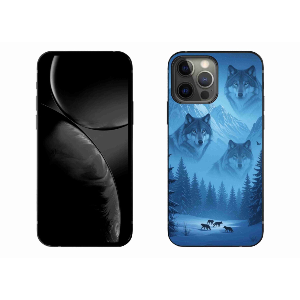 Gelový kryt mmCase na iPhone 13 Pro Max - vlčí smečka