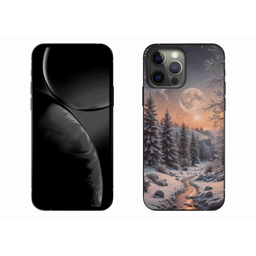 Gelový kryt mmCase na iPhone 13 Pro Max - zimní krajina 2