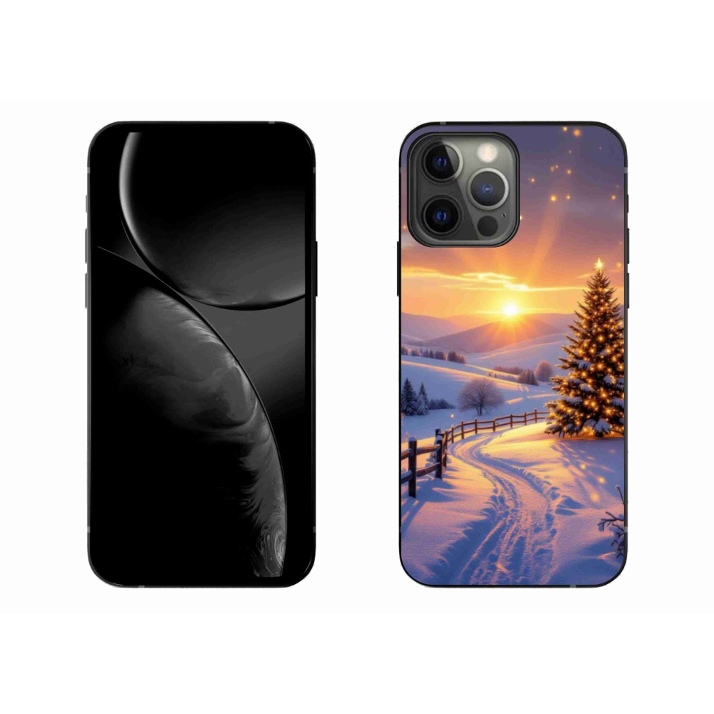 Gelový kryt mmCase na iPhone 13 Pro Max - zimní krajina