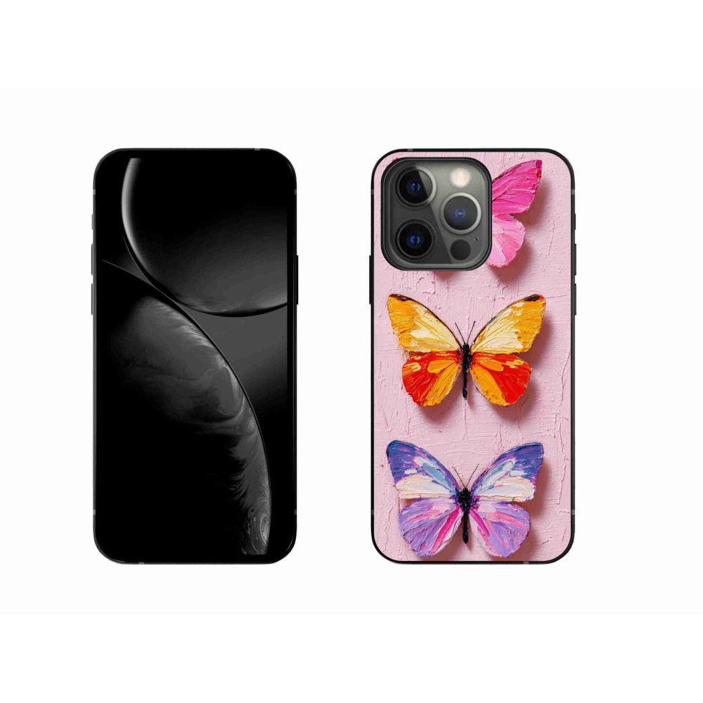 Gelový kryt mmCase na iPhone 13 Pro - motýlí trojice