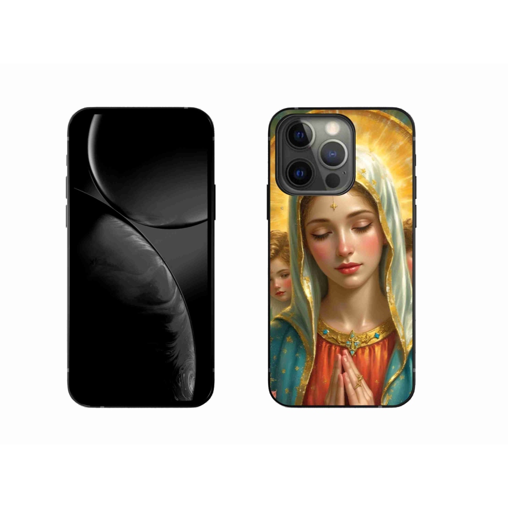Gelový kryt mmCase na iPhone 13 Pro - náboženský motiv 3