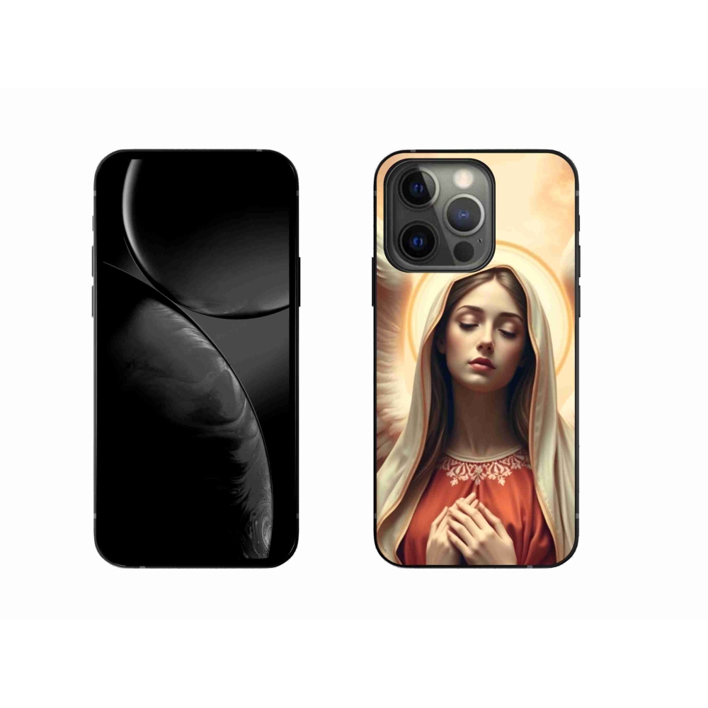 Gelový kryt mmCase na iPhone 13 Pro - náboženský motiv