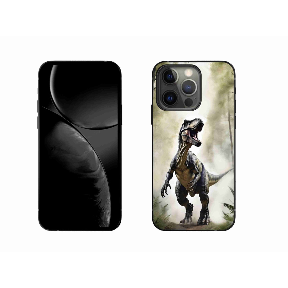 Gelový kryt mmCase na iPhone 13 Pro - naštvaný T-Rex