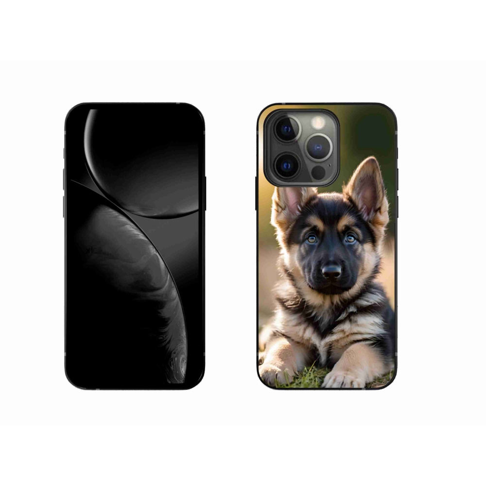 Gelový kryt mmCase na iPhone 13 Pro - německý ovčák v přírodě
