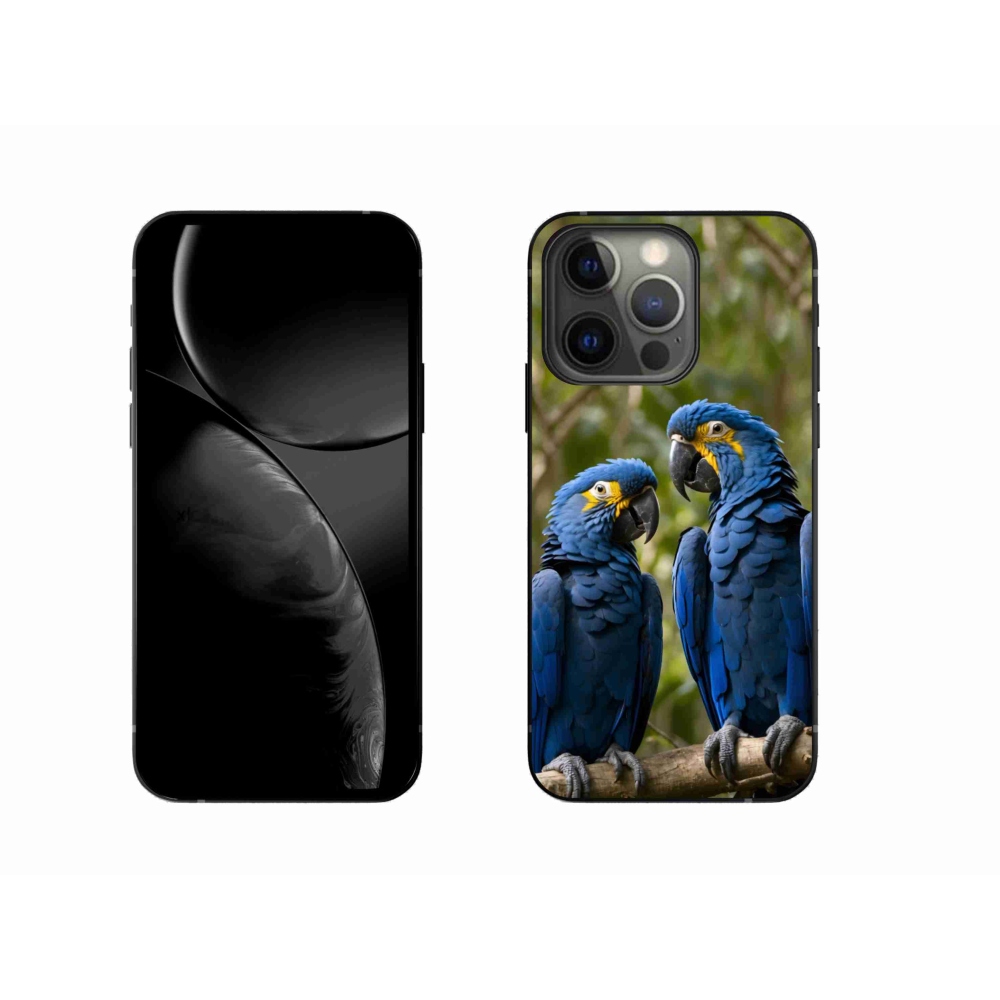 Gelový kryt mmCase na iPhone 13 Pro - papouščí duo