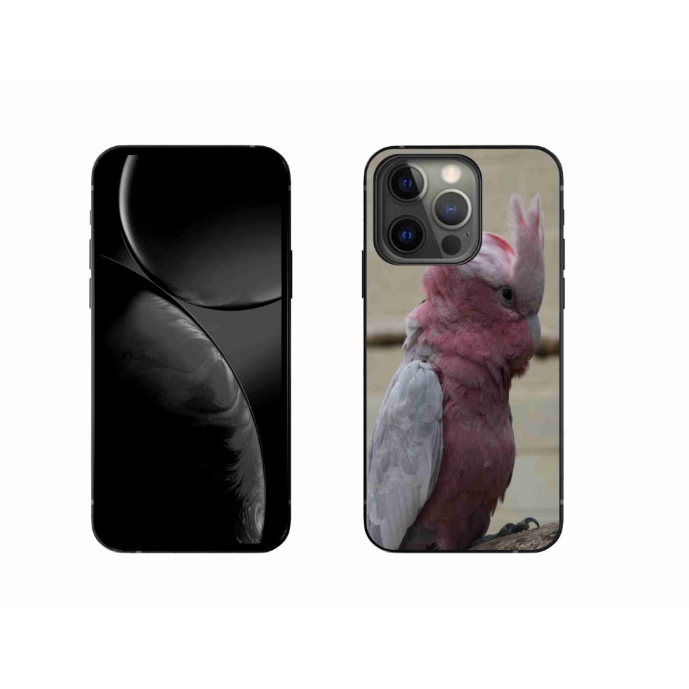 Gelový kryt mmCase na iPhone 13 Pro - papoušek kakadu růžový