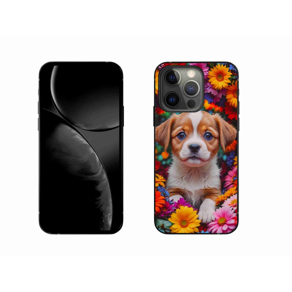 Gelový kryt mmCase na iPhone 13 Pro - roztomilé štěně