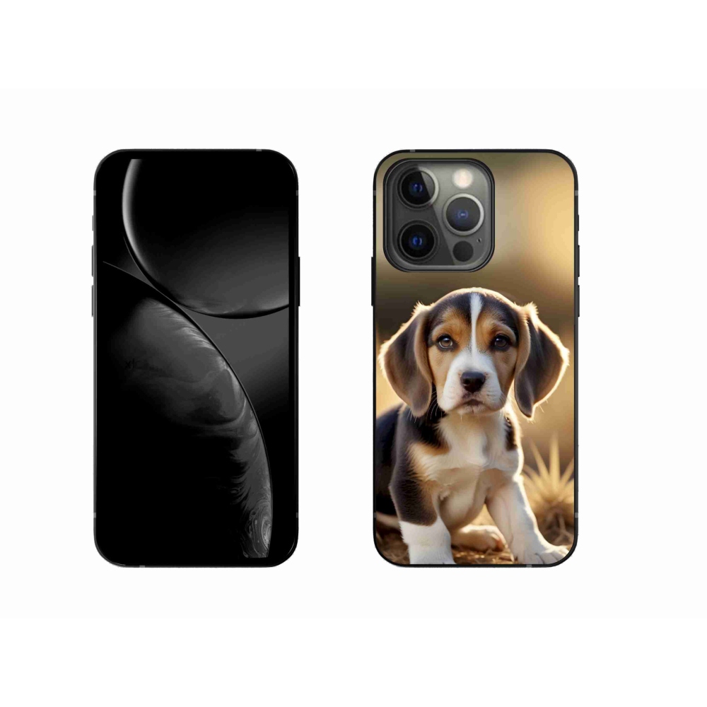 Gelový kryt mmCase na iPhone 13 Pro - roztomilý bígl