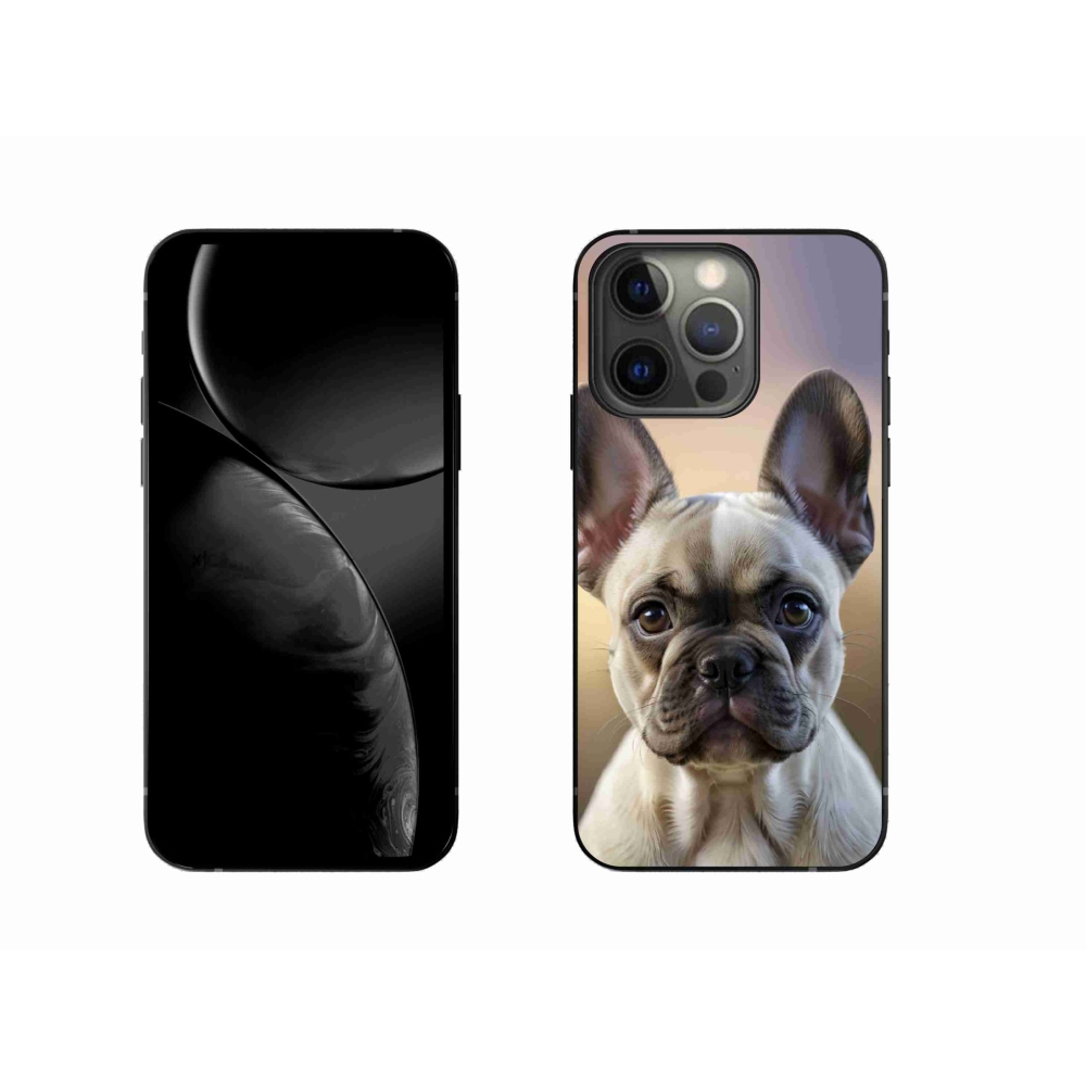 Gelový kryt mmCase na iPhone 13 Pro - roztomilý francouzský buldoček