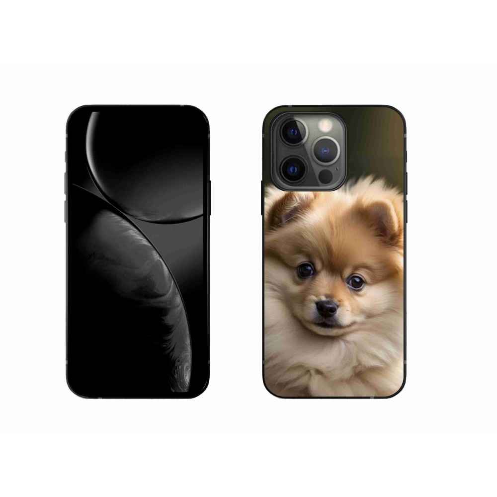Gelový kryt mmCase na iPhone 13 Pro - roztomilý pomeranian 2