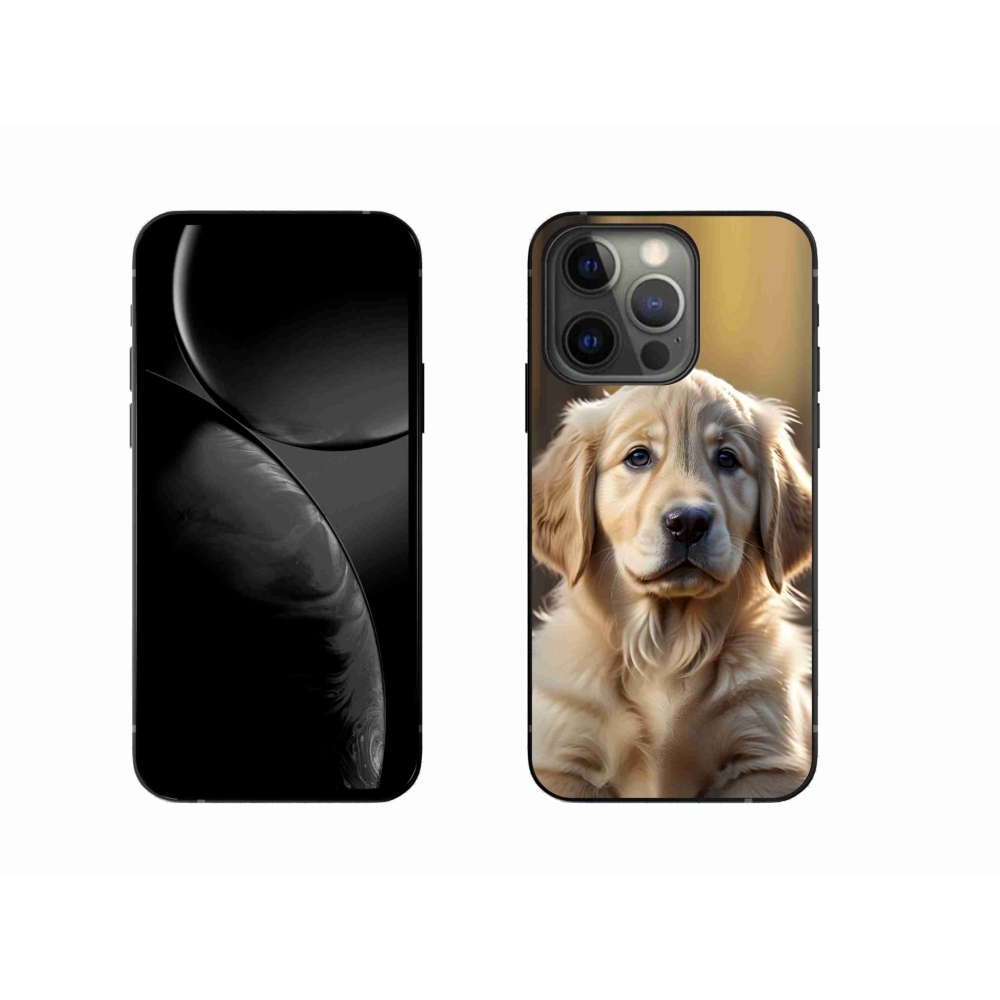 Gelový kryt mmCase na iPhone 13 Pro - roztomilý zlatý retrívr