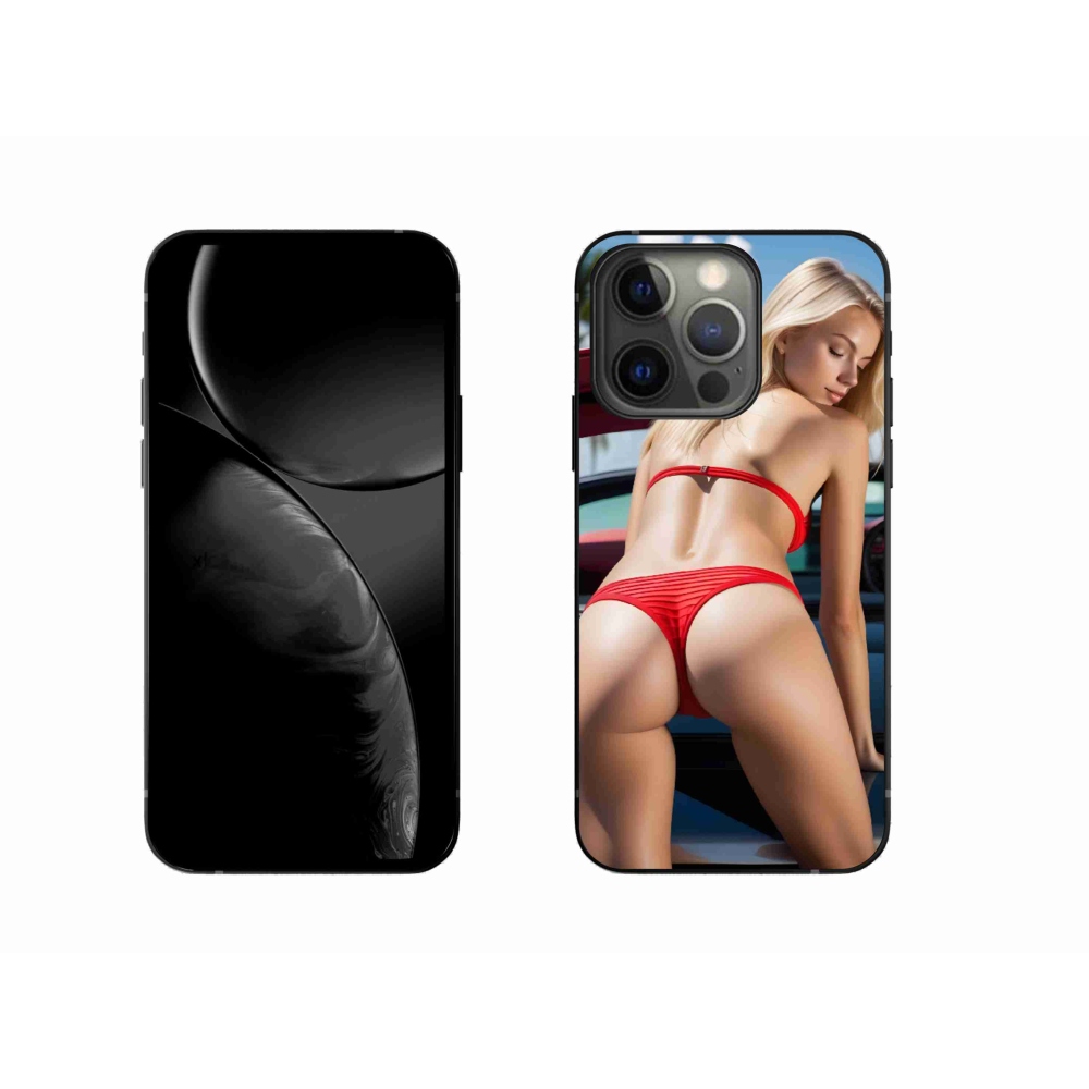 Gelový kryt mmCase na iPhone 13 Pro - sexy žena 2