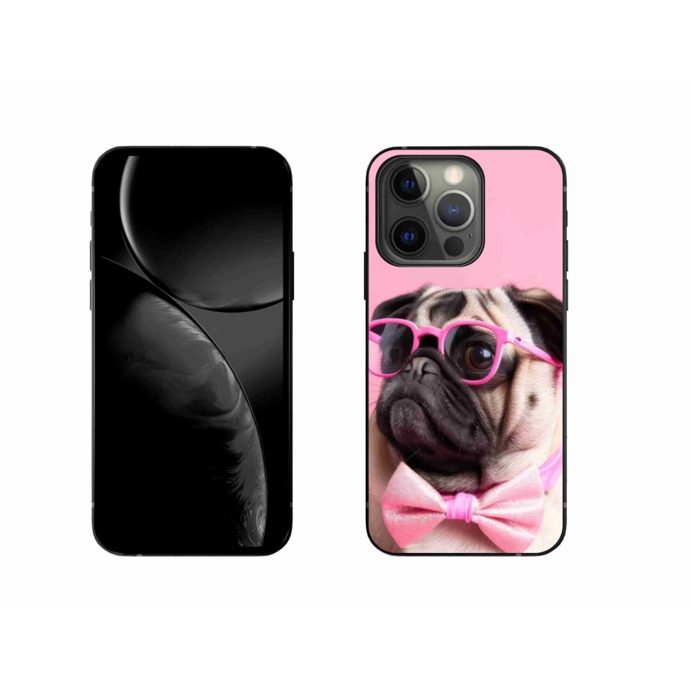 Gelový kryt mmCase na iPhone 13 Pro - stylový mops