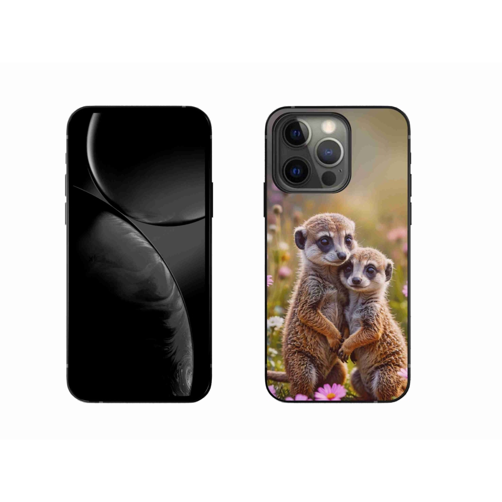 Gelový kryt mmCase na iPhone 13 Pro - surikatí duo