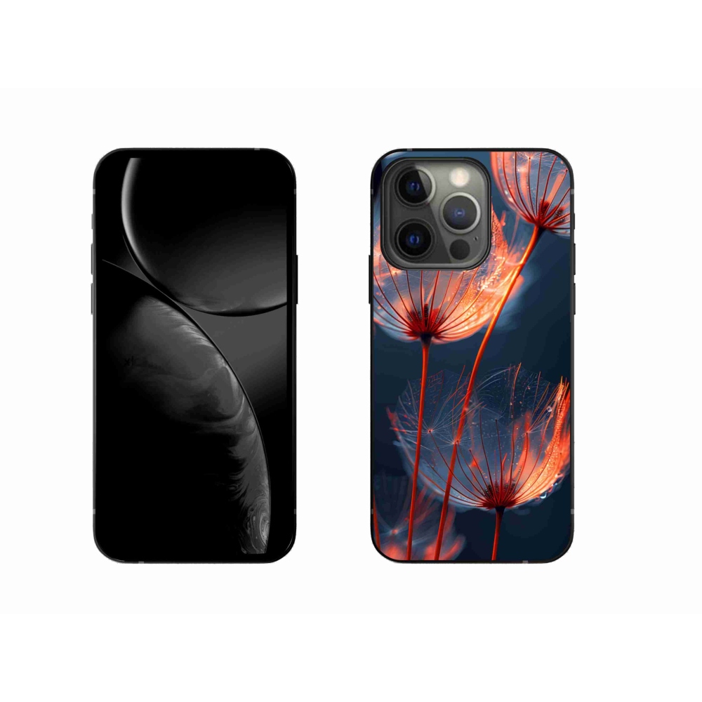 Gelový kryt mmCase na iPhone 13 Pro - světélkující chmýří