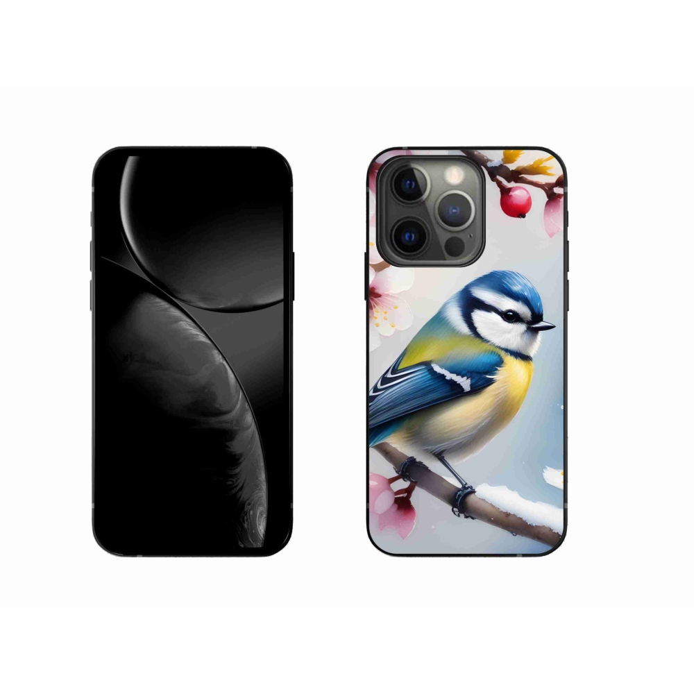 Gelový kryt mmCase na iPhone 13 Pro - sýkorka