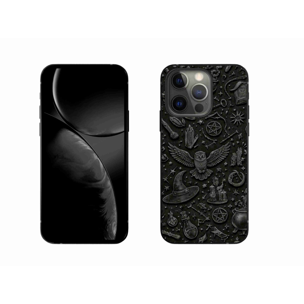 Gelový kryt mmCase na iPhone 13 Pro - tmavý magický svět