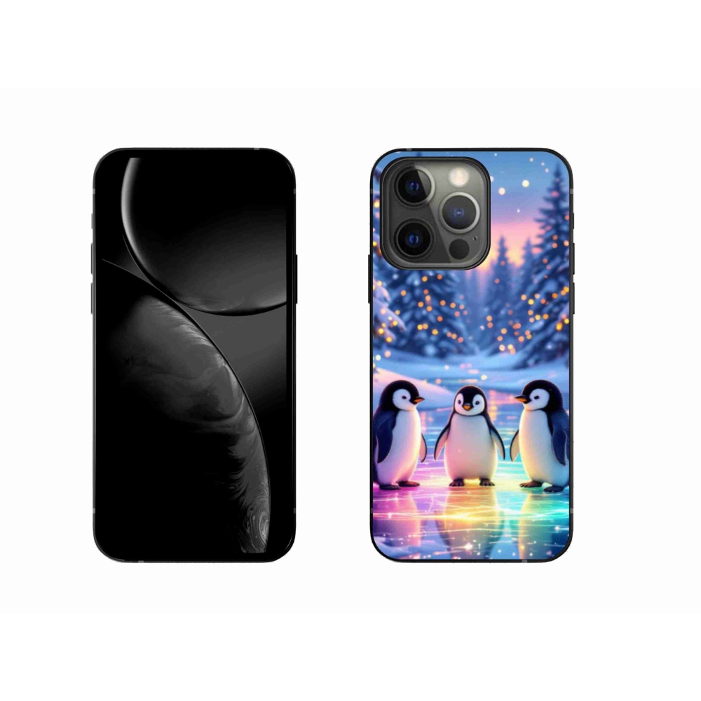 Gelový kryt mmCase na iPhone 13 Pro - tučnáci