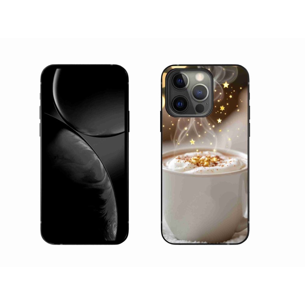 Gelový kryt mmCase na iPhone 13 Pro - vánoční horký nápoj