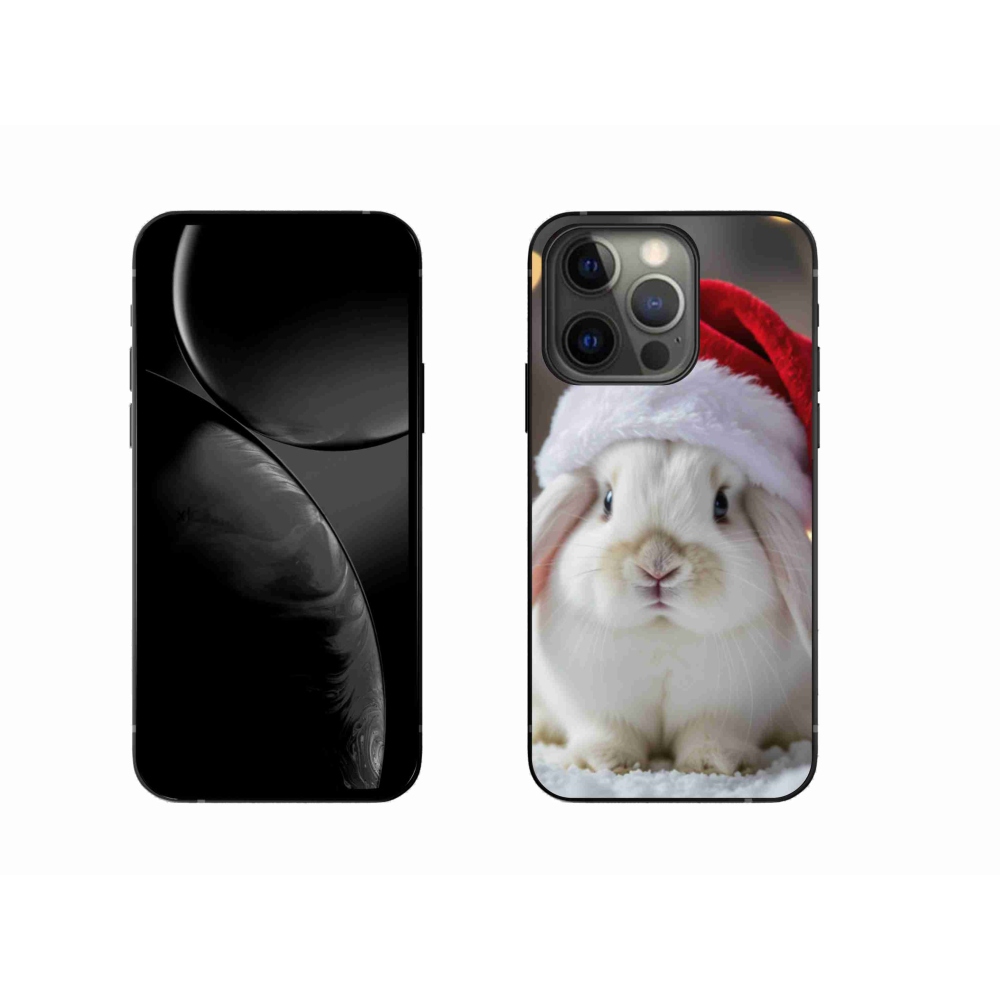Gelový kryt mmCase na iPhone 13 Pro - vánoční králík