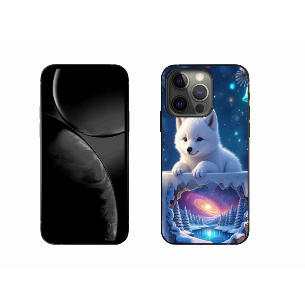 Gelový kryt mmCase na iPhone 13 Pro - vánoční štěně