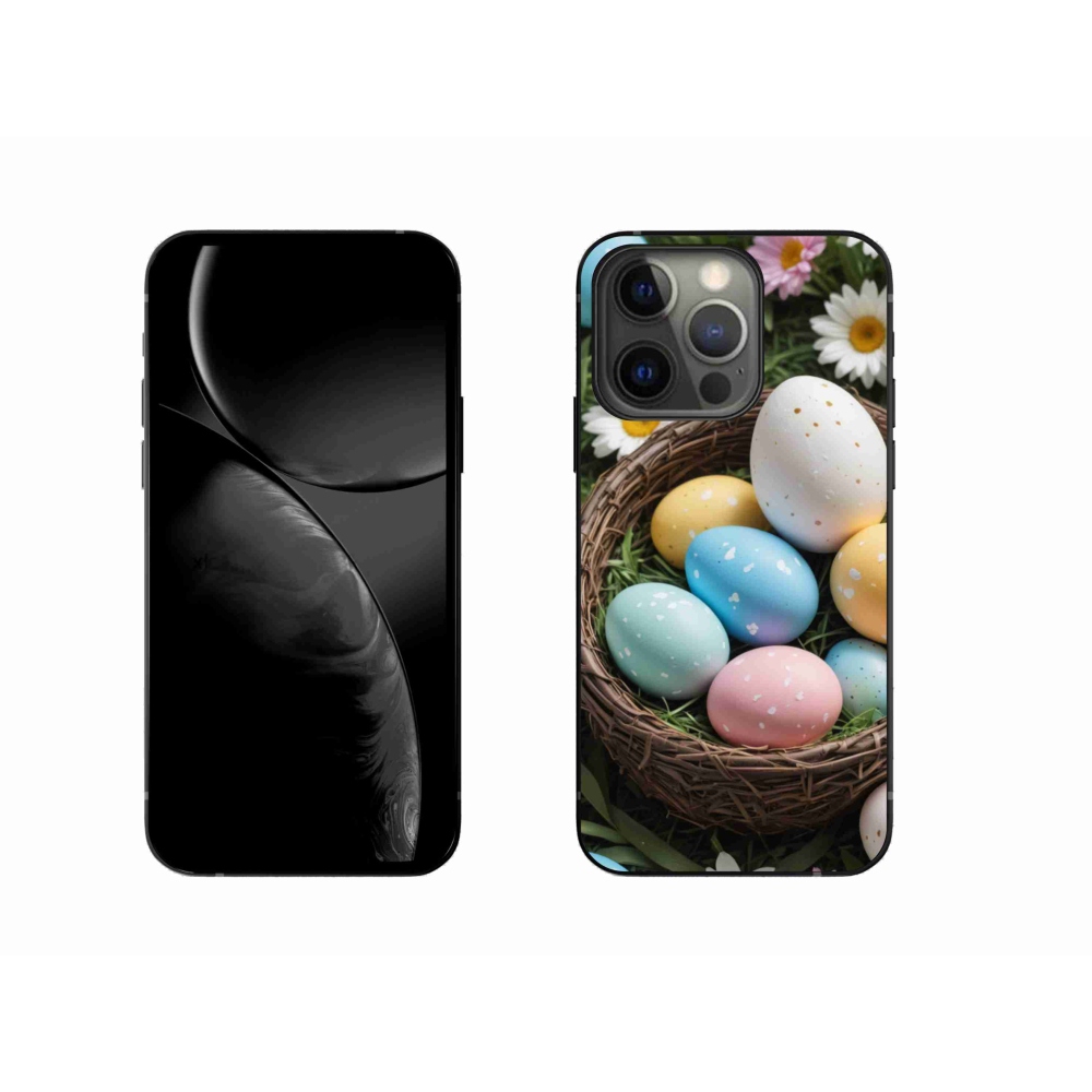 Gelový kryt mmCase na iPhone 13 Pro - velikonoční vajíčka 2
