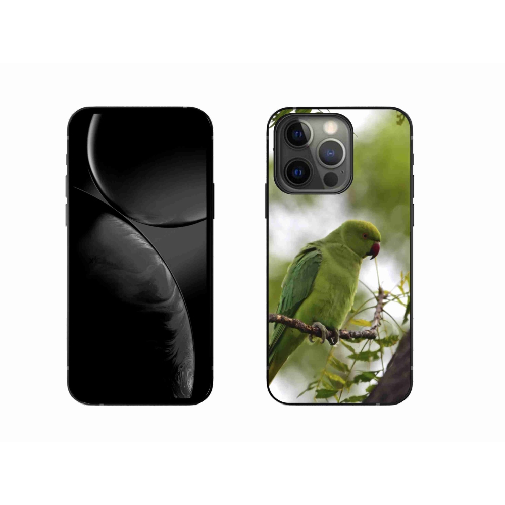 Gelový kryt mmCase na iPhone 13 Pro - zelený papoušek