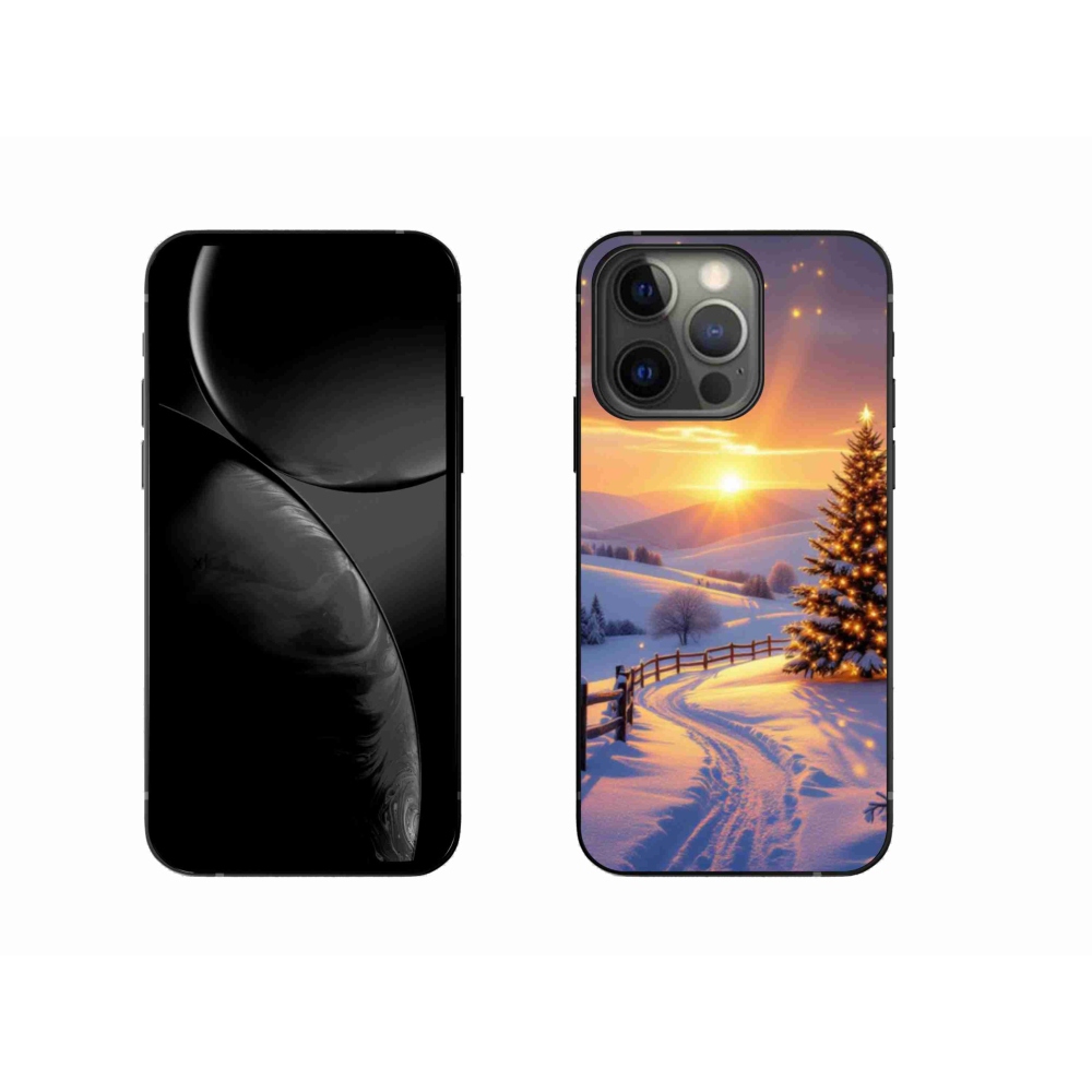 Gelový kryt mmCase na iPhone 13 Pro - zimní krajina
