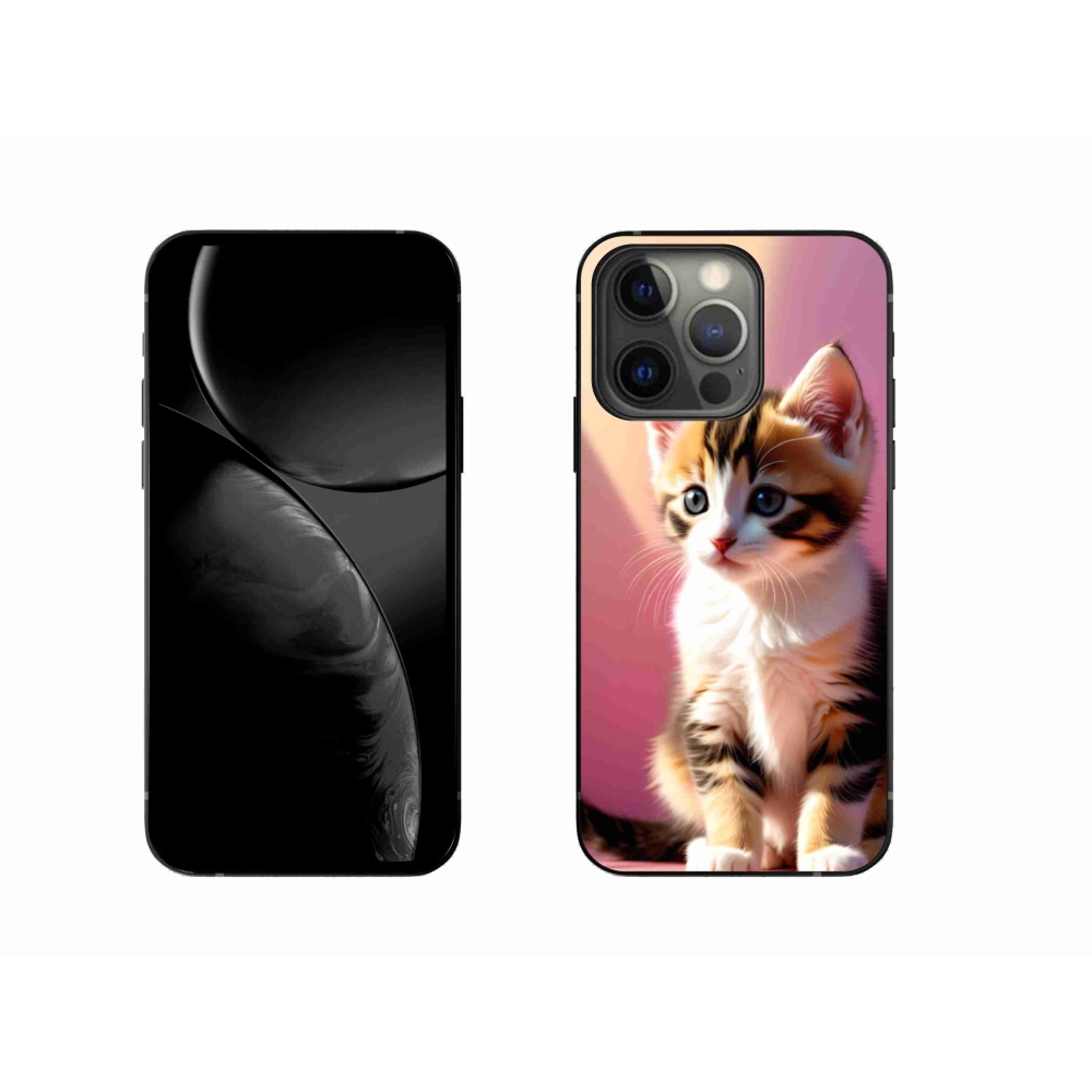 Gelový kryt mmCase na iPhone 13 Pro - zvědavé kotě 2