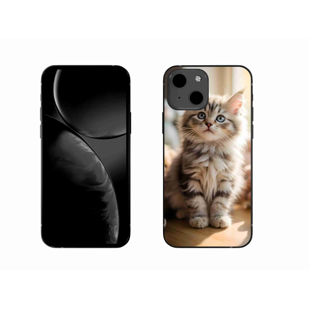 Gelový kryt mmCase na iPhone 13 - roztomilé kotě 10
